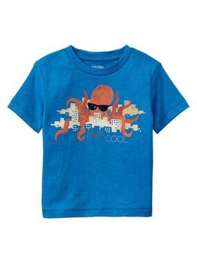 12-18 NWT Baby Gap t-shirt tee Octopus sunglasses city skyline tenta cool new